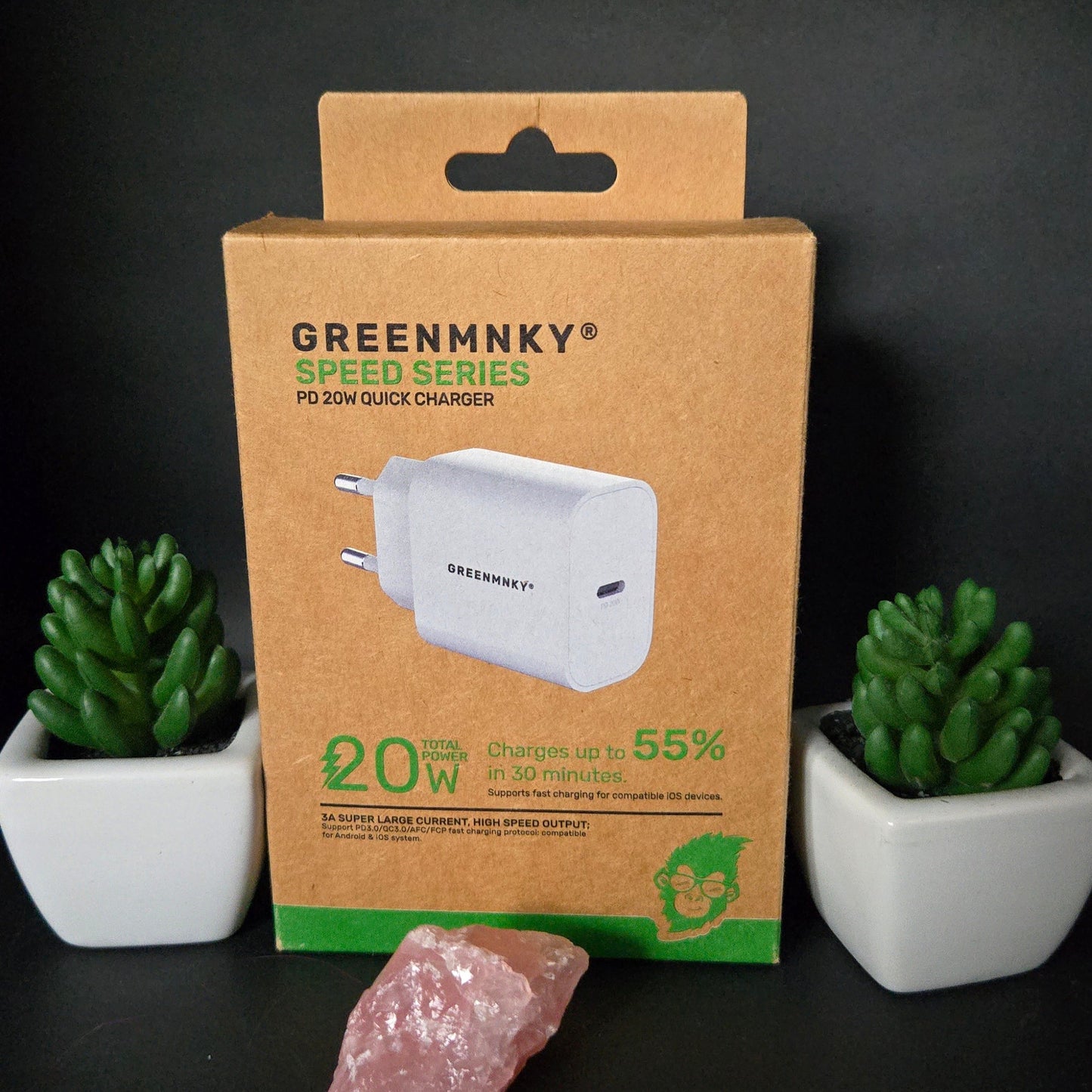 Greenmnky Speed Series Mini PD 30W – QC3.0 Car Charger